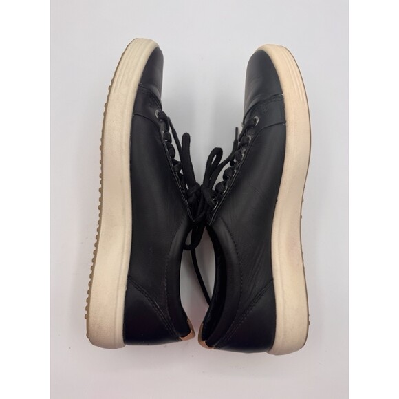Ecco Sneakers Soft 7 Low Womens Size 9-9.5 Black Casual Walking Lace Up Shoes - Picture 12 of 16